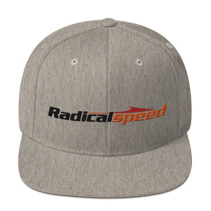 Snapback Hat with Black Logo - Radical Speed