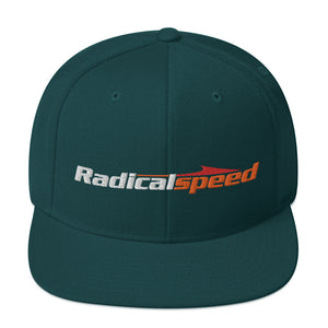 Snapback Hat with White Radical Speed Logo - Radical Speed