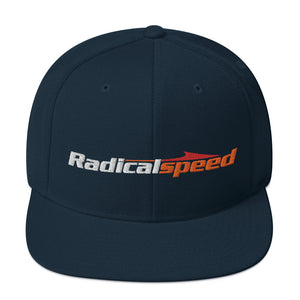 Snapback Hat with White Radical Speed Logo - Radical Speed